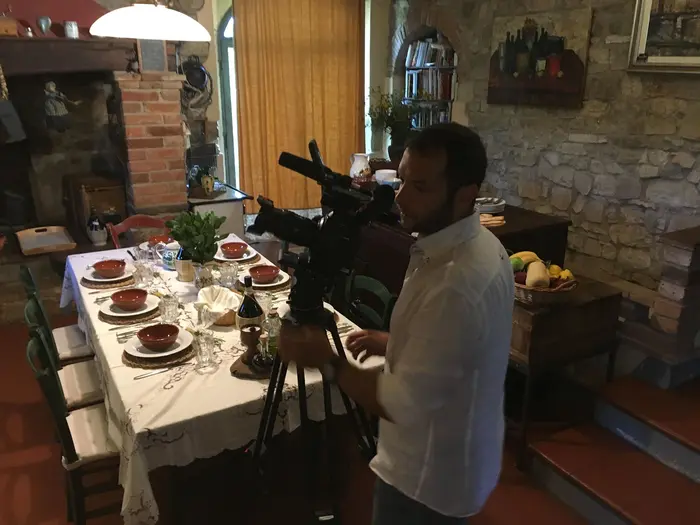 Le riprese della trasmissione a Il Vichiaccio
