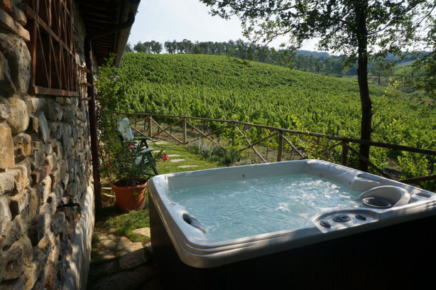 Jacuzzi in the garden